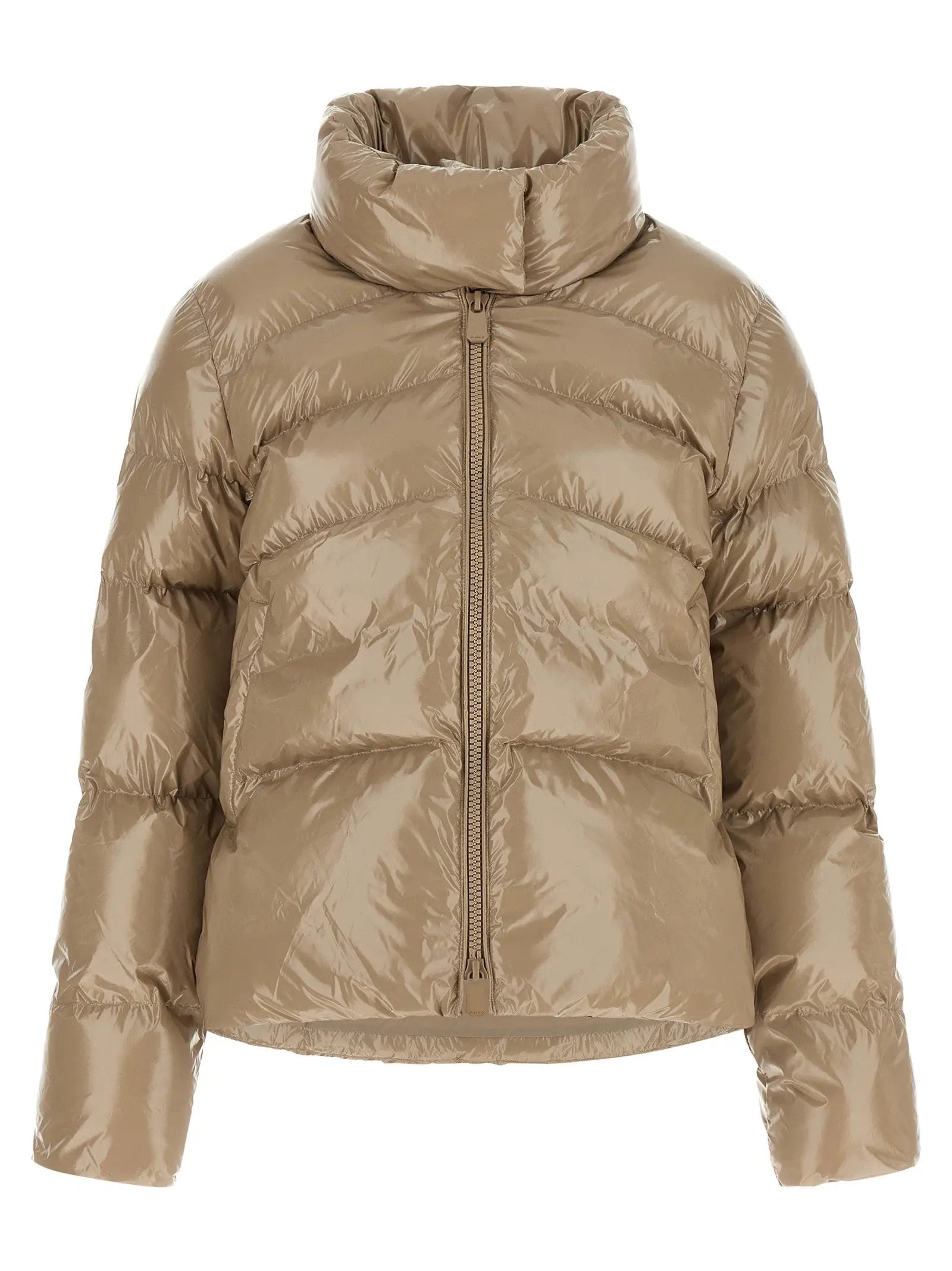 PINKO Beige Polyamide Full-Length Jacket