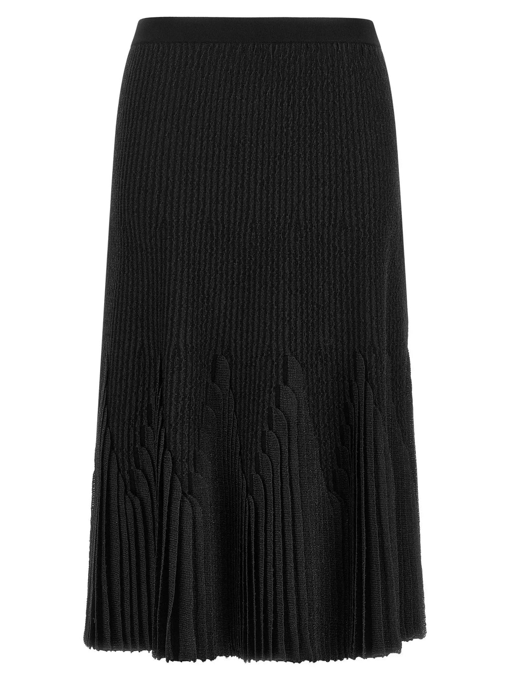 Elisabetta Franchi Elisabetta Franchi Black Viscose Midi Skirt
