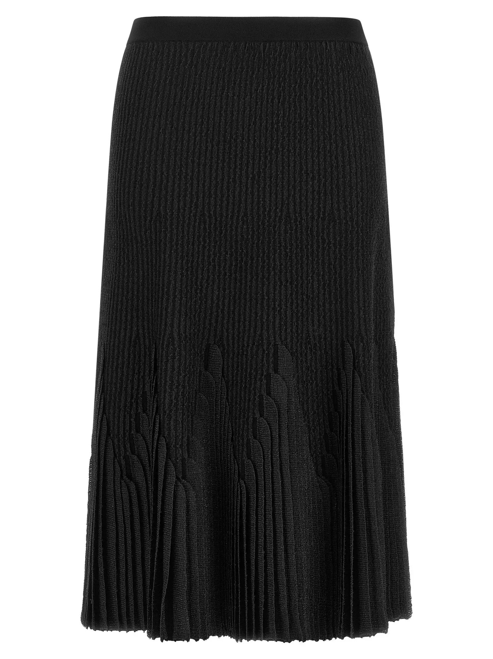 Elisabetta Franchi Elisabetta Franchi Black Viscose Midi Skirt