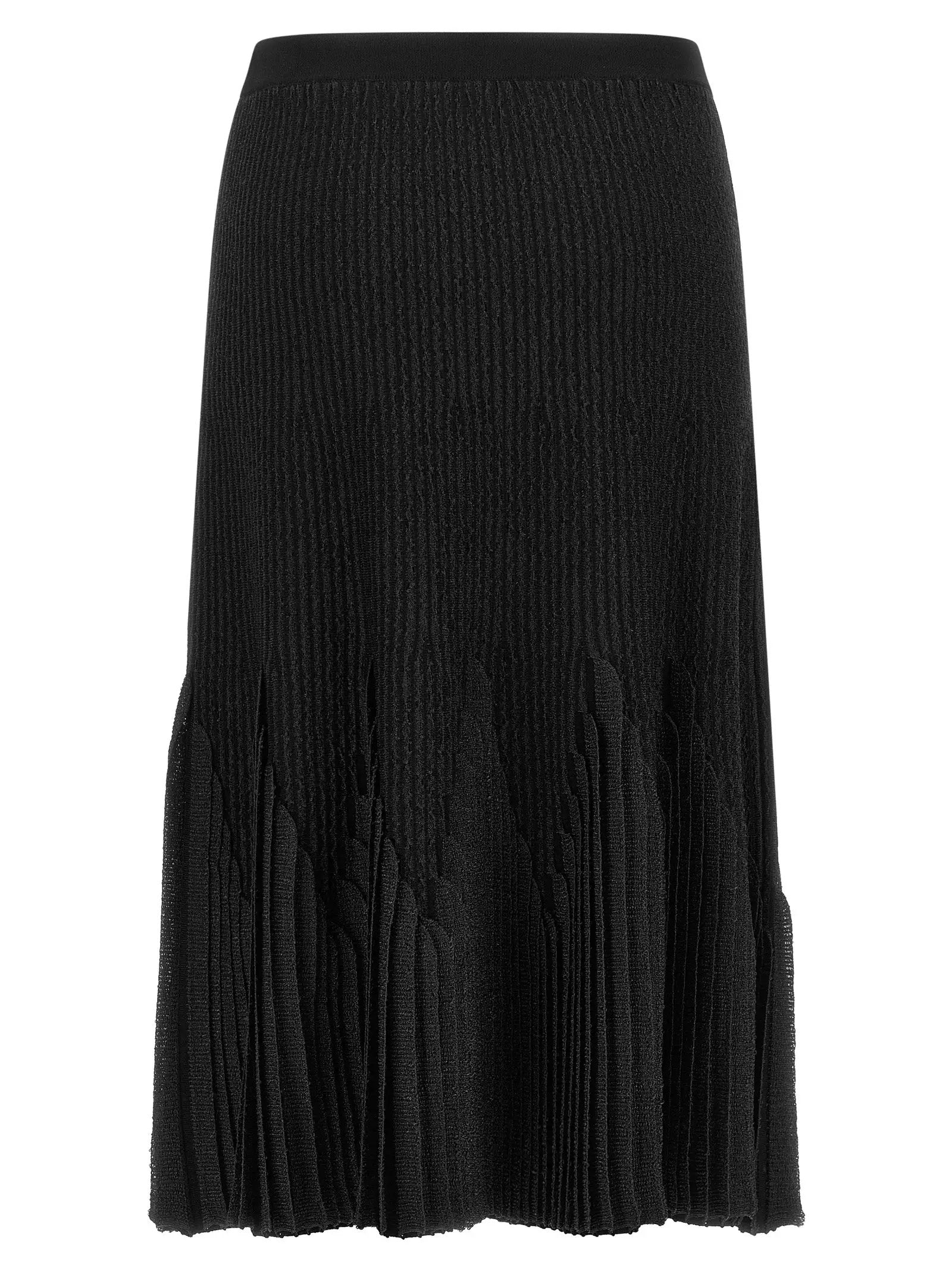 Elisabetta Franchi Elisabetta Franchi Black Viscose Midi Skirt