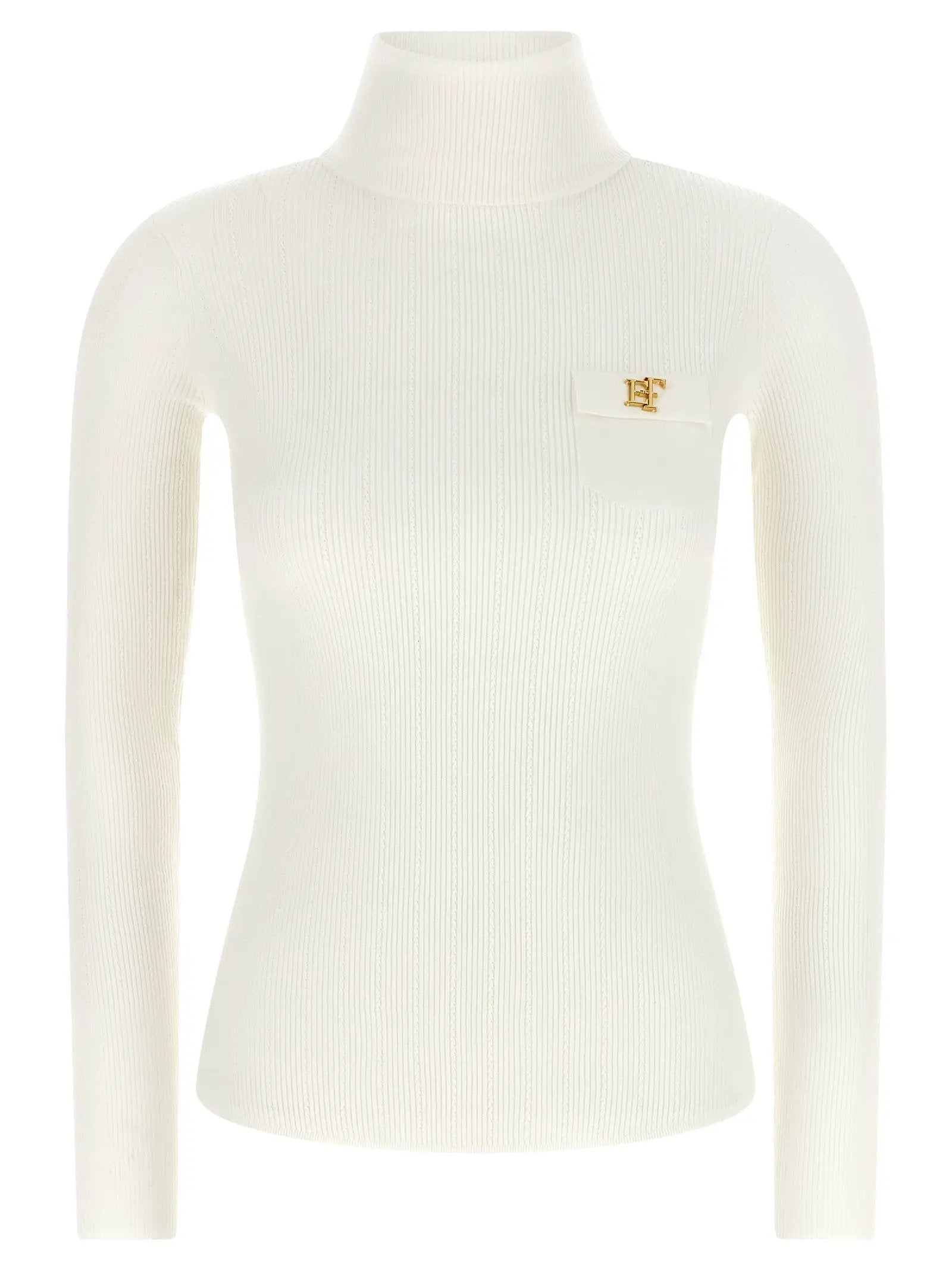 Elisabetta Franchi White Lycra Cardigan