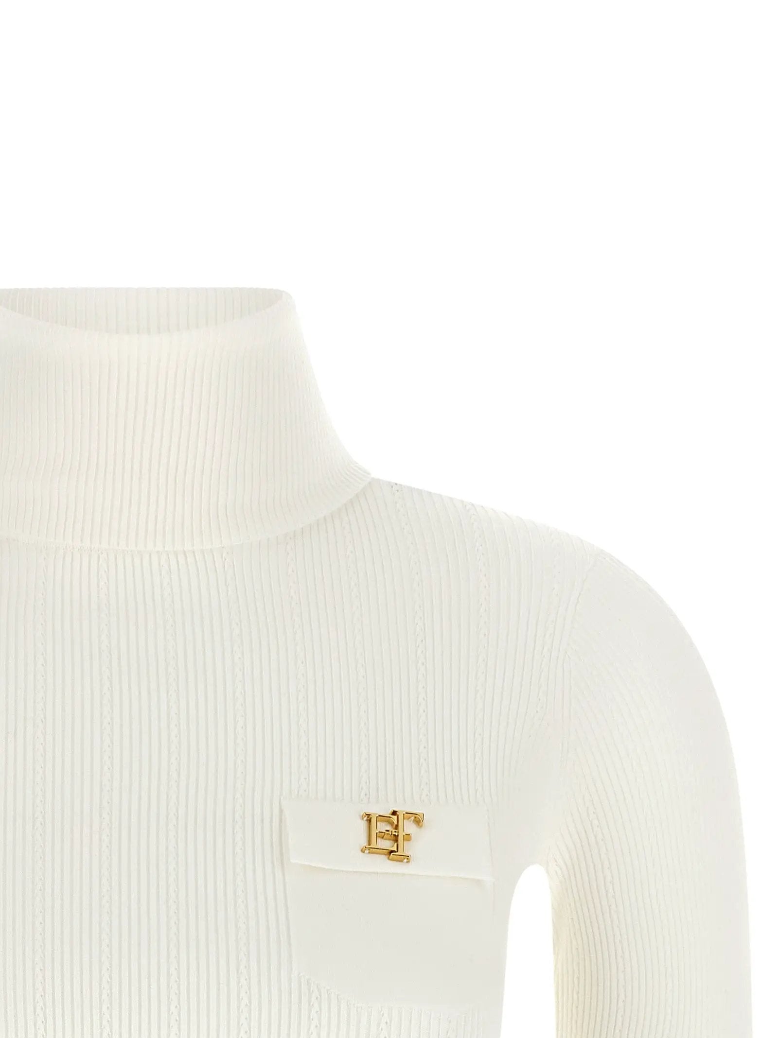 Elisabetta Franchi White Lycra Cardigan
