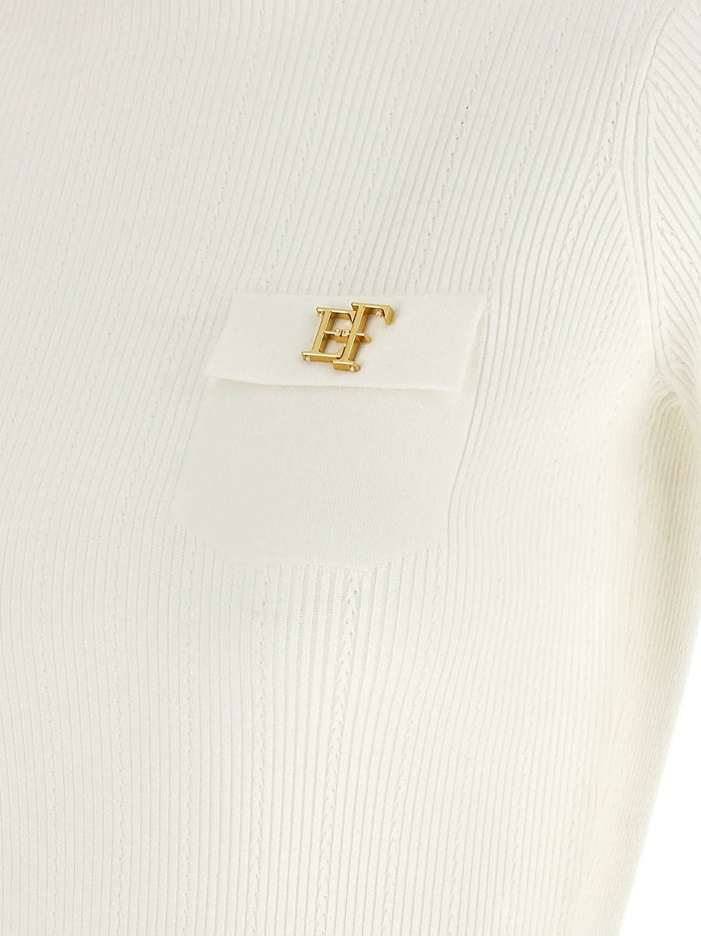 Elisabetta Franchi White Lycra Cardigan