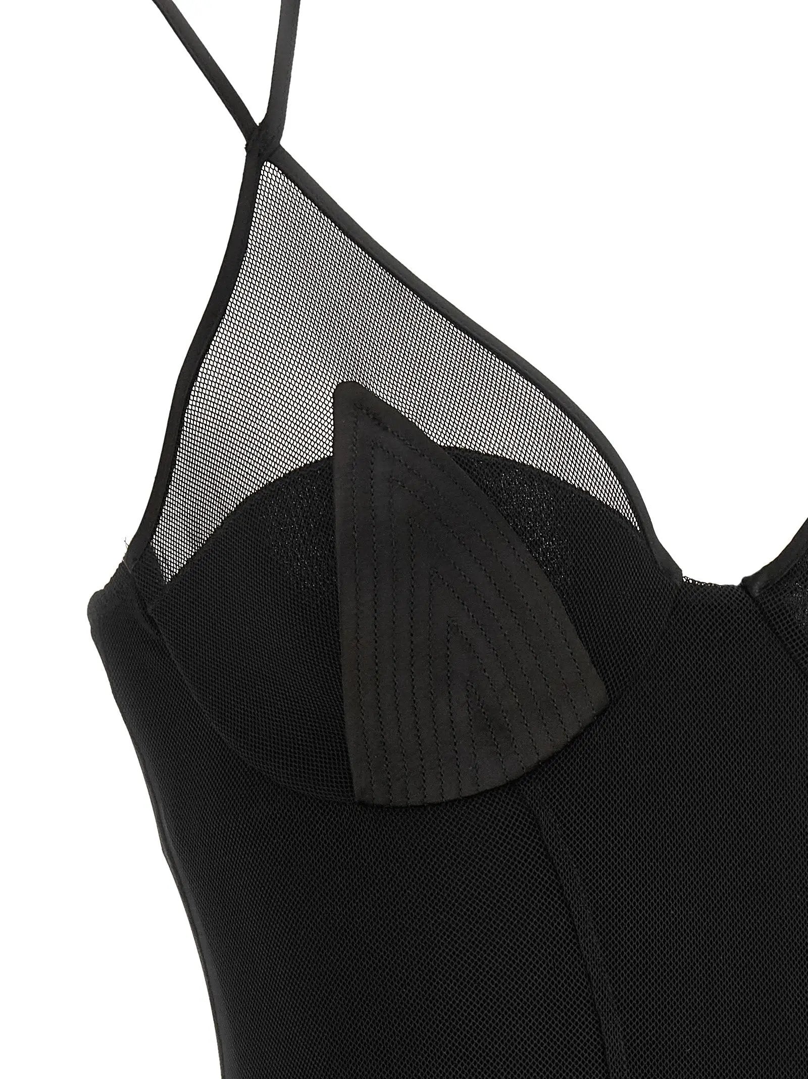 Elisabetta Franchi Black Polyamide Long Dress