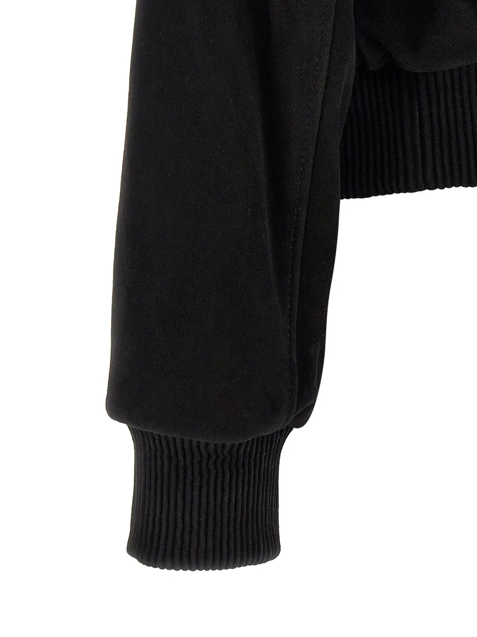 Ami Paris Black Goatskin Bomber