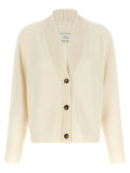 Loulou De Saison White Cashmere Cardigan