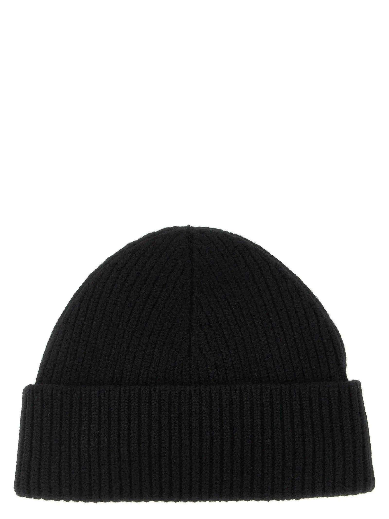 Ami Paris Black Wool Beanie