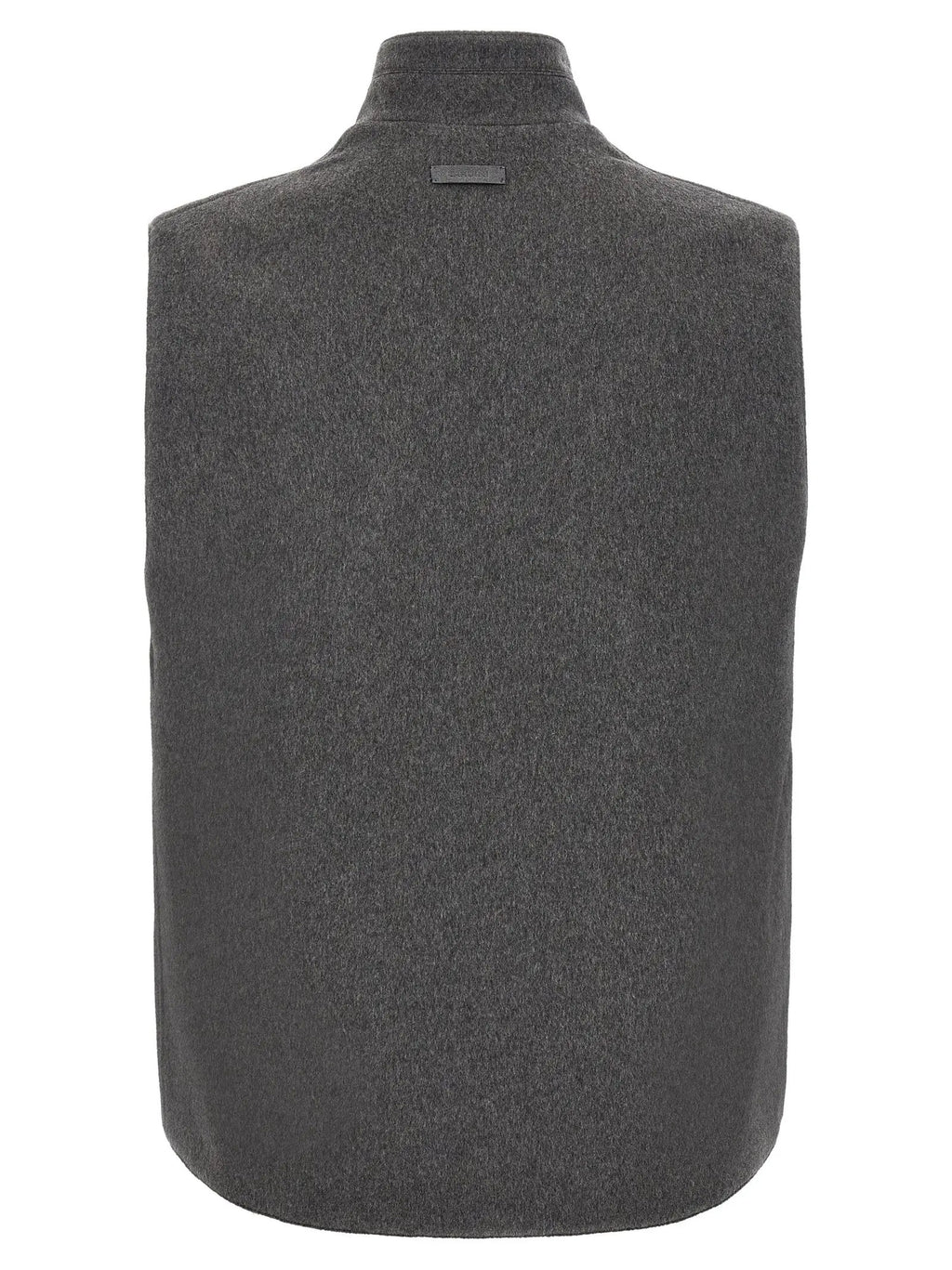Lardini Gray Virgin Wool Sleeveless Jacket