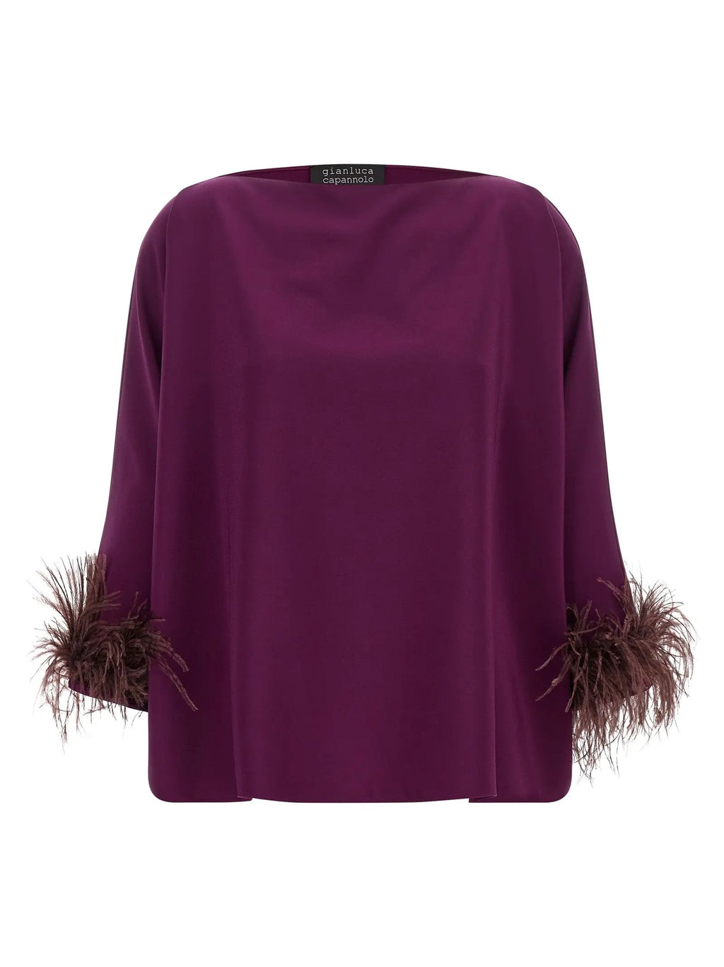 Gianluca Capannolo Purple Viscose Blouse