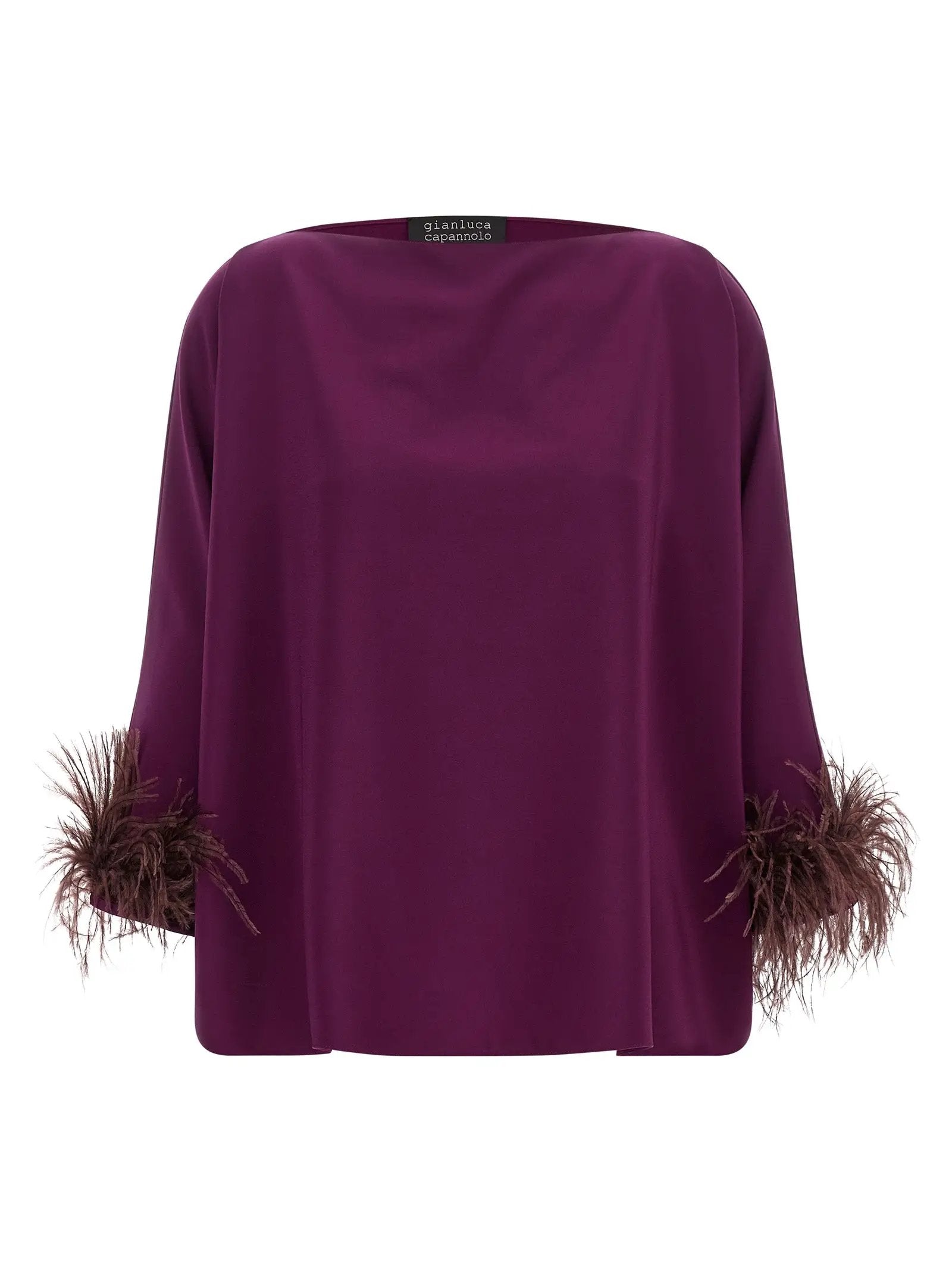 Gianluca Capannolo Purple Viscose Blouse