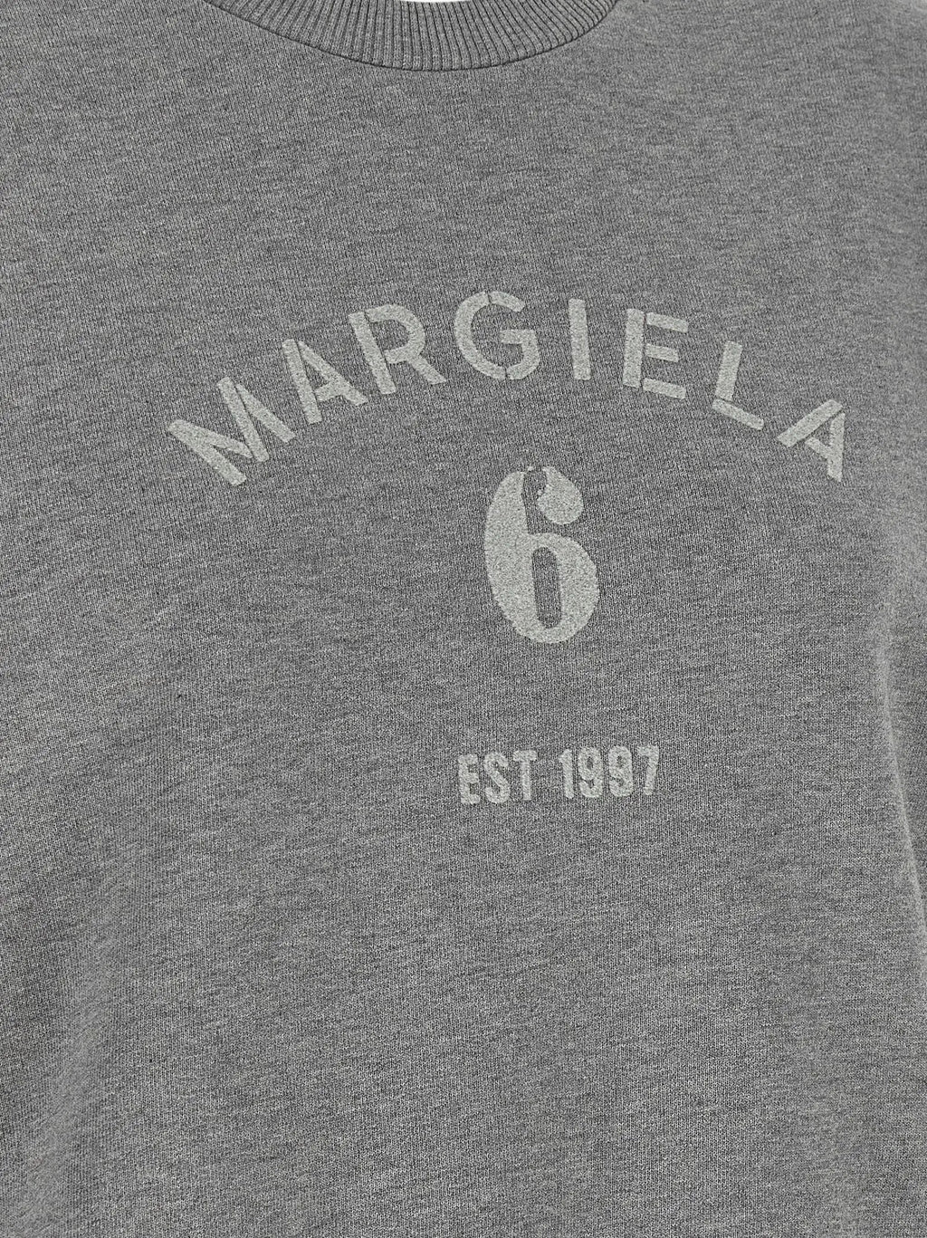 MM6 Maison Margiela Gray Cotton Sweatshirt