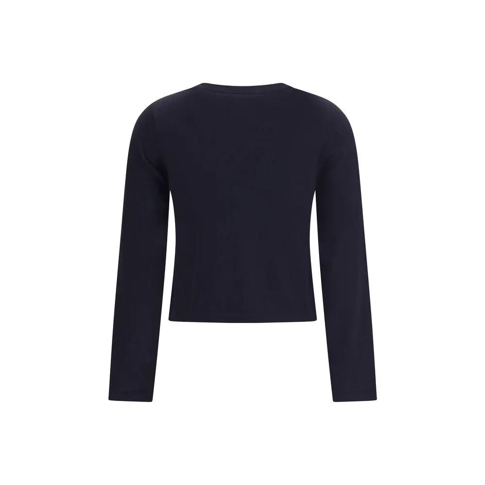 Extreme Cashmere Extreme Cashmere Blue Cotton Long Sleeve T-Shirt