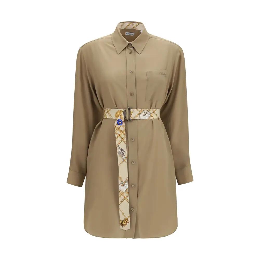 Burberry Burberry Beige Silk Casual Dress