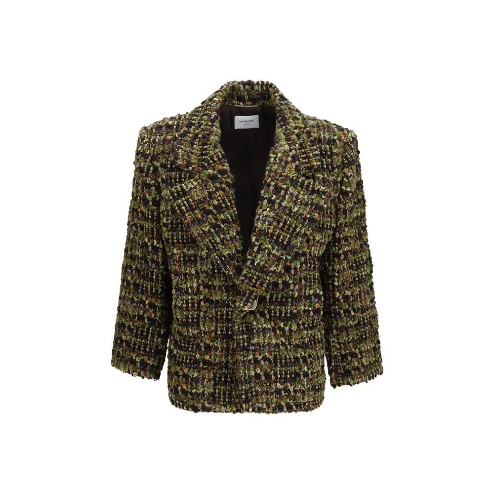 Saint Laurent Saint Laurent Multicolor Wool Oves Aries Full-Length Jacket