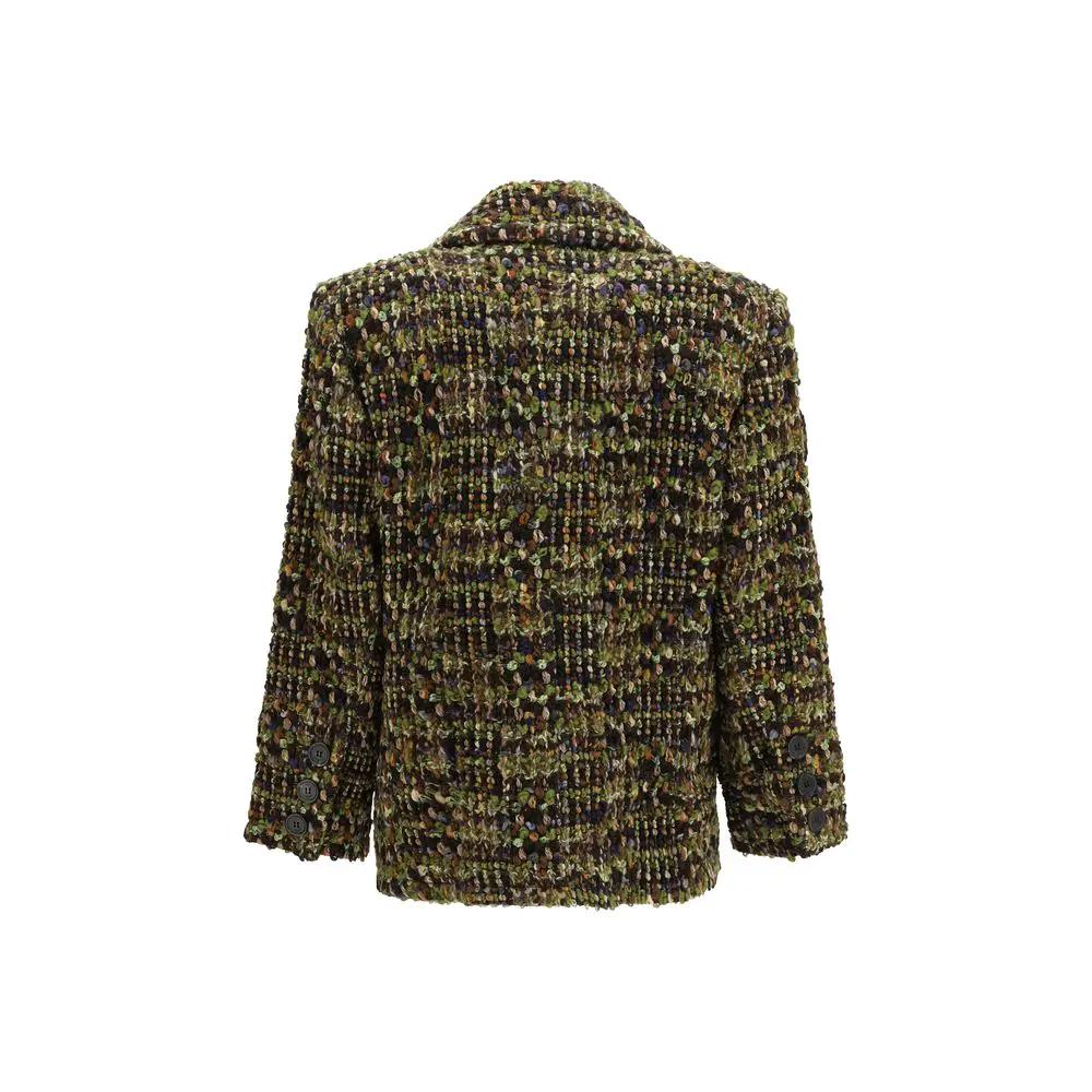 Saint Laurent Saint Laurent Multicolor Wool Oves Aries Full-Length Jacket