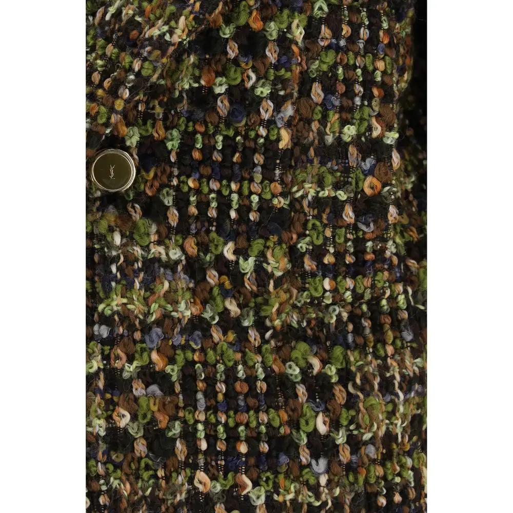 Saint Laurent Saint Laurent Multicolor Wool Oves Aries Full-Length Jacket