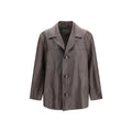 Saint Laurent Saint Laurent Black Wool Oves Aries Leather Jacket