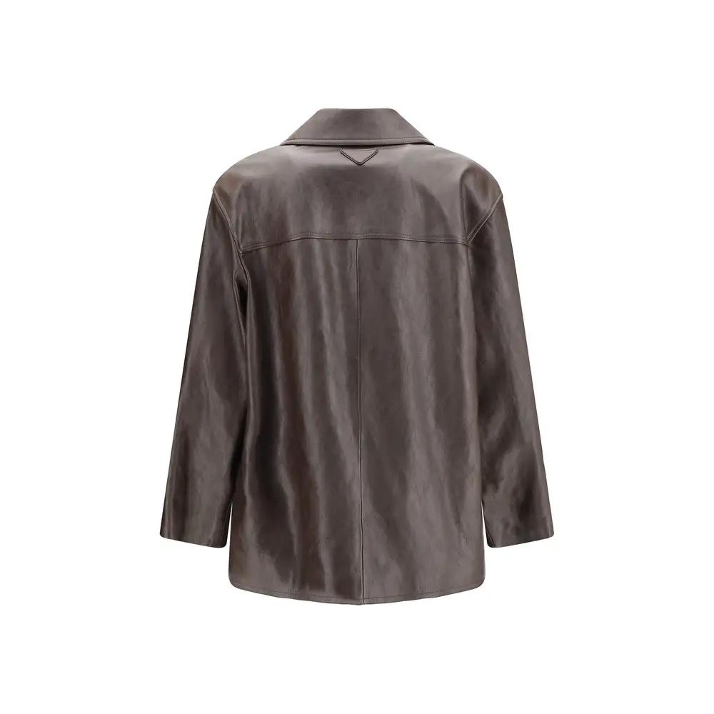 Saint Laurent Saint Laurent Black Wool Oves Aries Leather Jacket