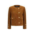 Saint Laurent Saint Laurent Brown Lamb Ovis Aries Aries Full-Length Jacket
