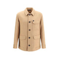 Brioni Brioni Beige Cashmere Leather Jacket