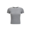 Saint Laurent Gray Cotton T-Shirt