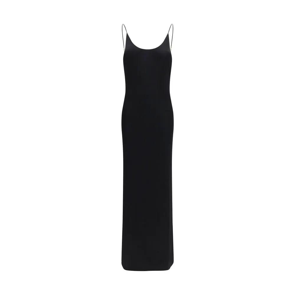 Saint Laurent Black Viscose Casual Dress