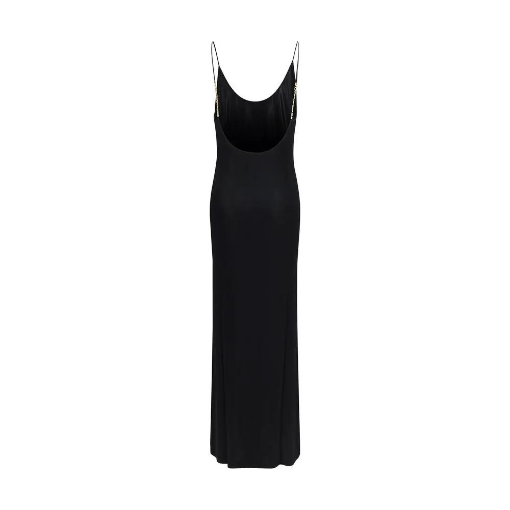 Saint Laurent Black Viscose Casual Dress