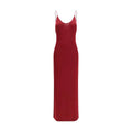 Saint Laurent Bordeaux Viscose Casual Dress