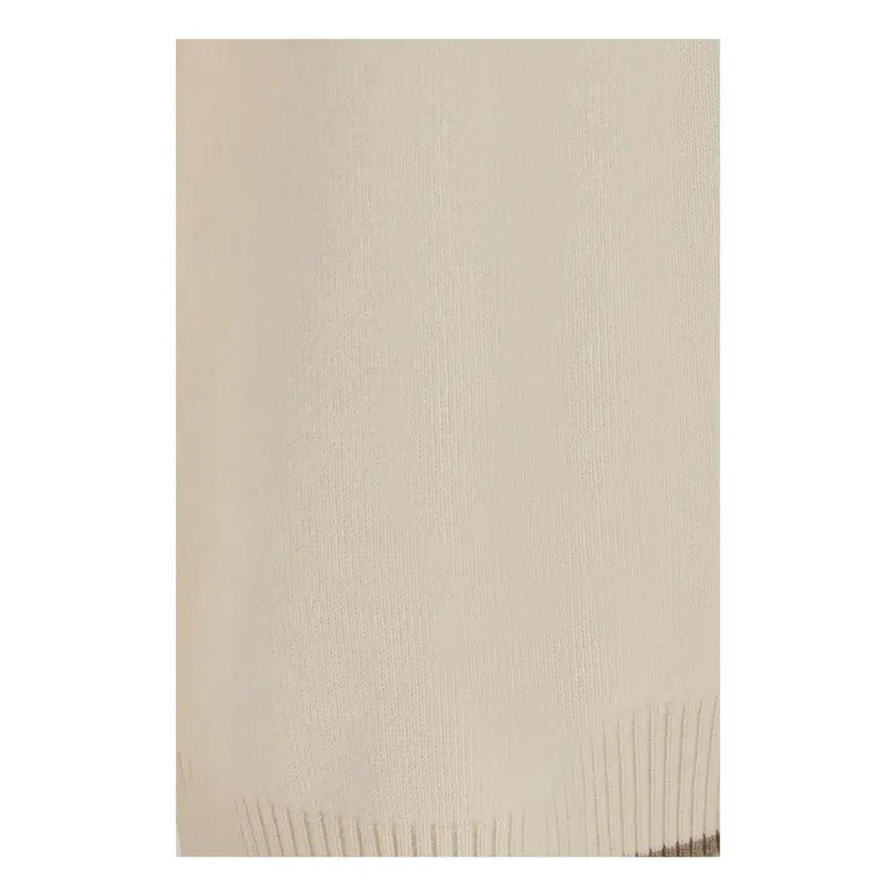 Brunello Cucinelli White Cashmere Casual Pants