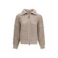 Brunello Cucinelli Gray Cashmere Cardigan