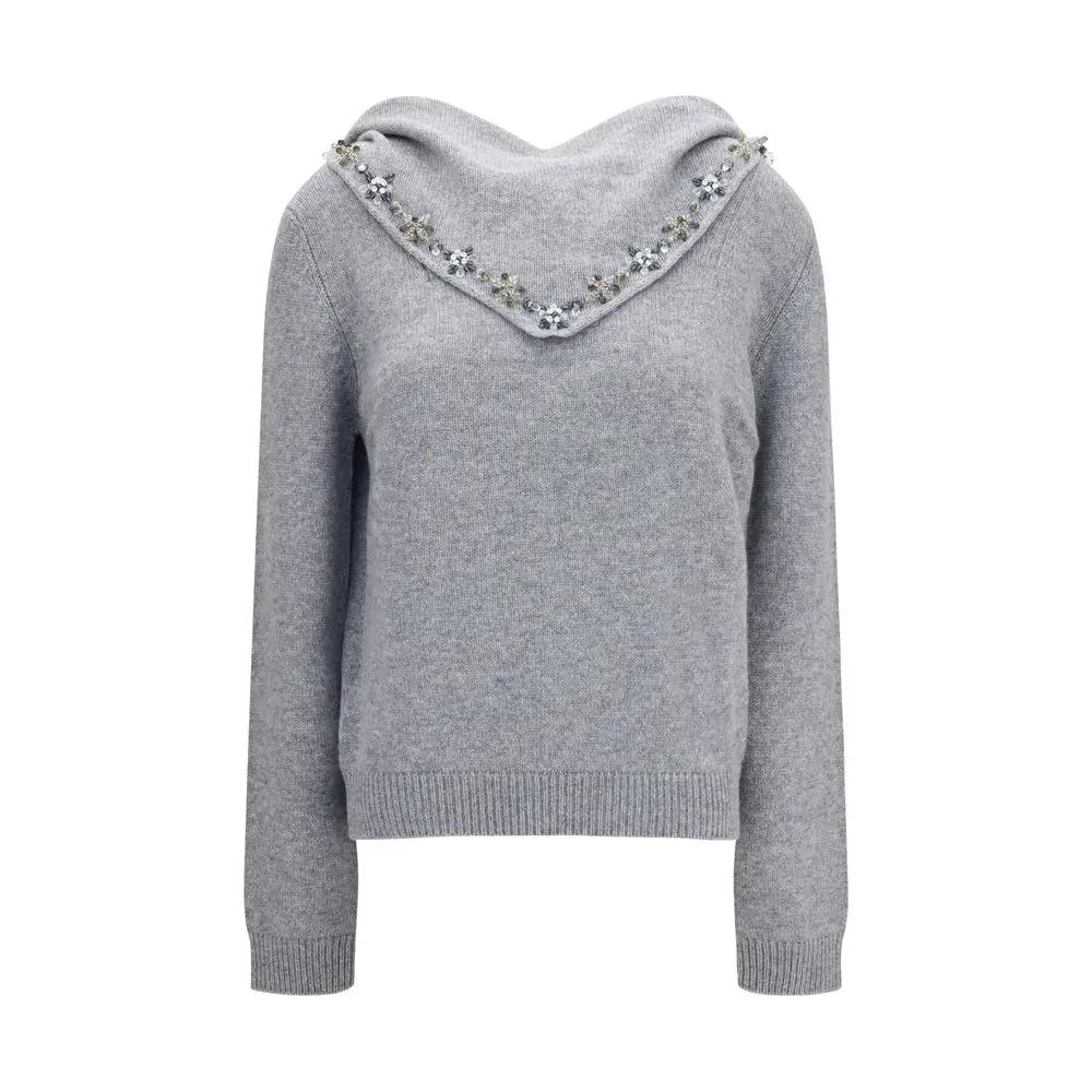 Prada Gray Cashmere Sweatshirt