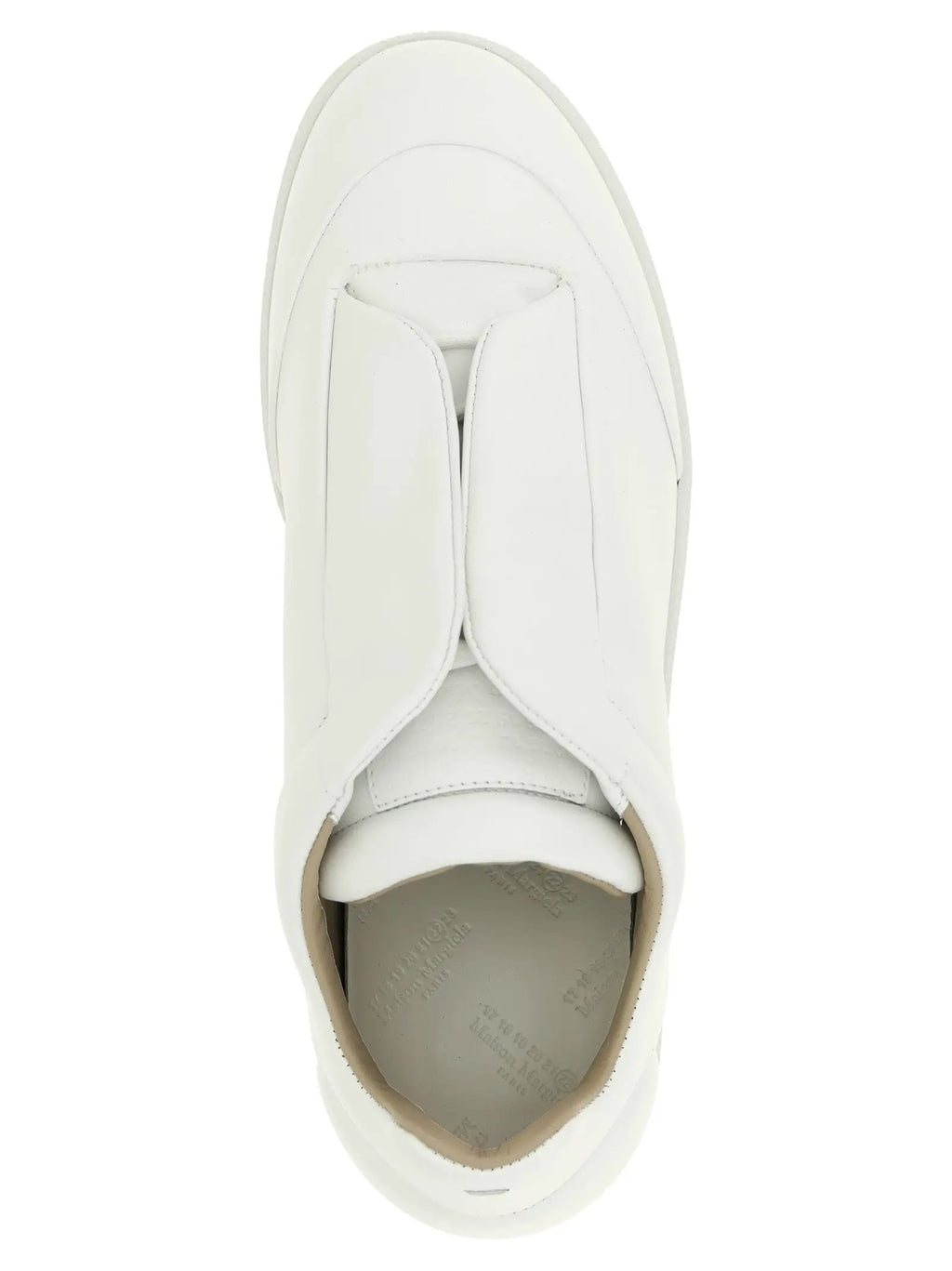 Maison Margiela White Calfskin Low Top Sneakers