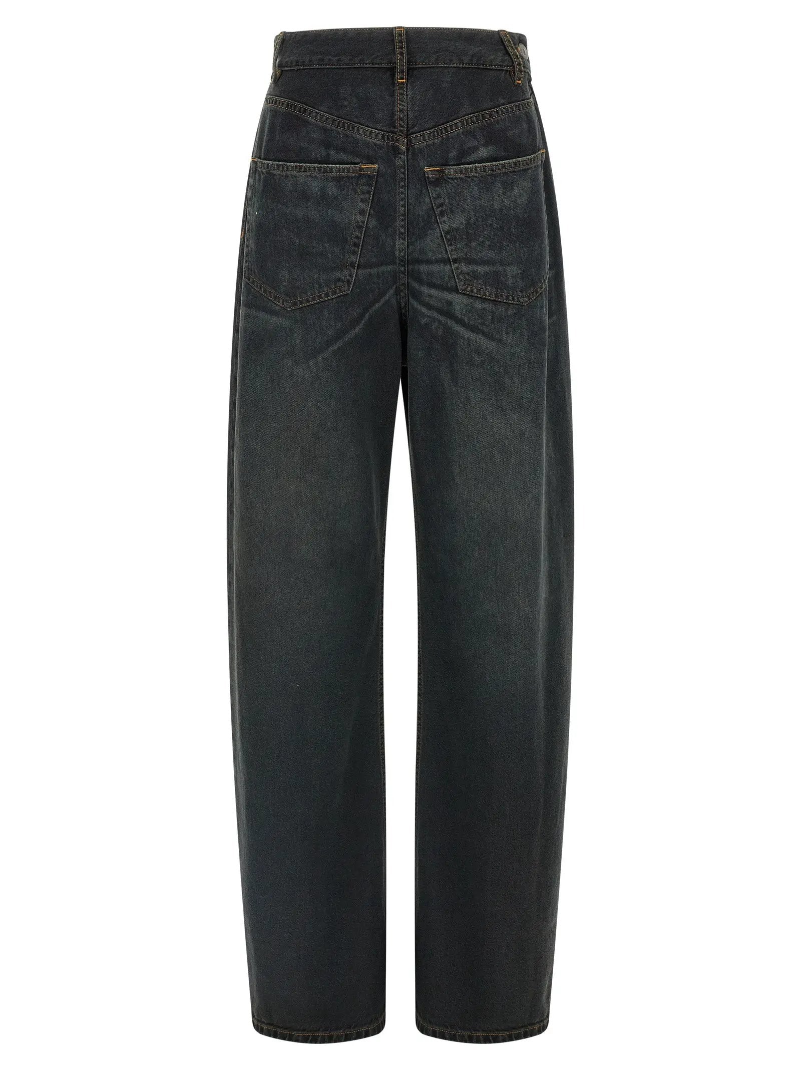 MM6 Maison Margiela Blue Cotton Flared Jeans
