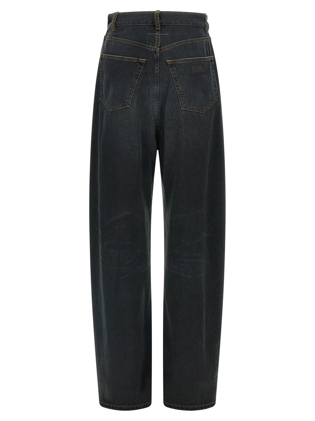 MM6 Maison Margiela Blue Cotton Flared Jeans