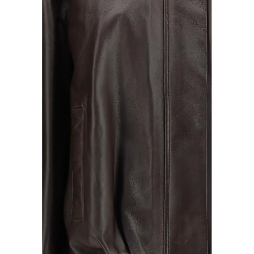 Arma Brown Leather Bomber