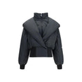 The Attico Black Cotton Full-Length Jacket