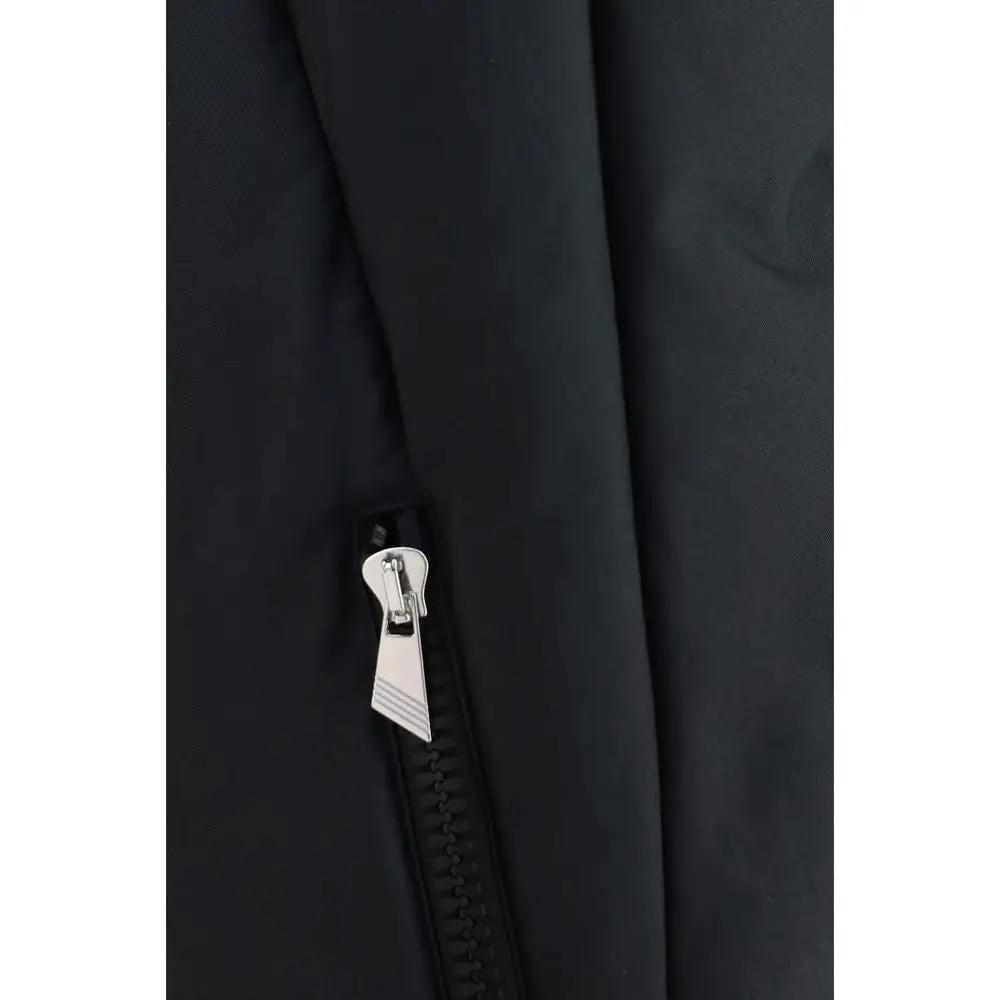 The Attico Black Cotton Full-Length Jacket