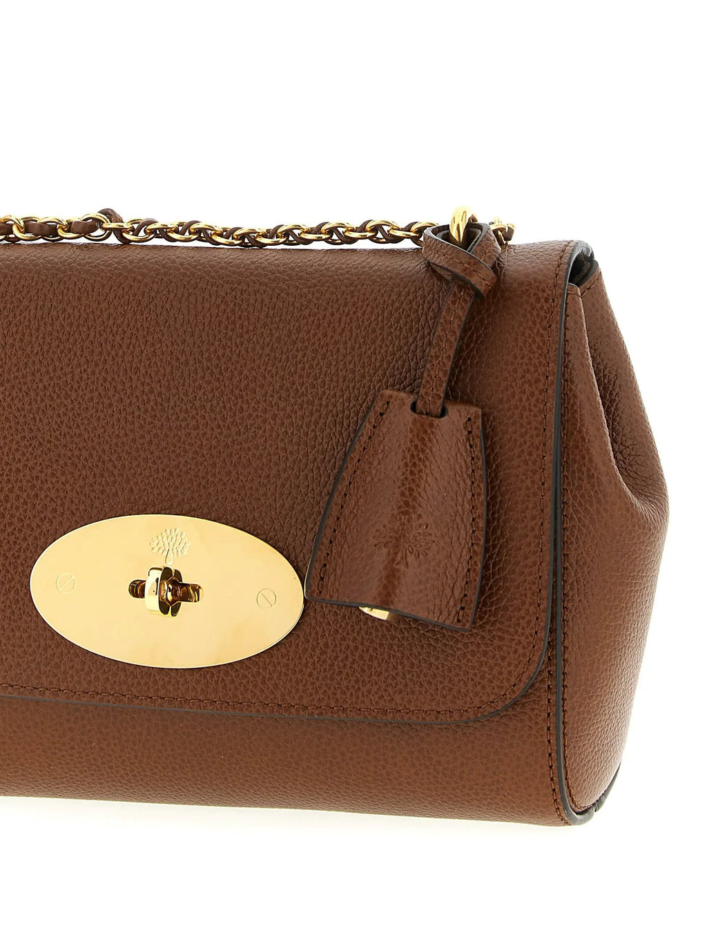 Sac bandoulière en cuir bovin marron Mulberry