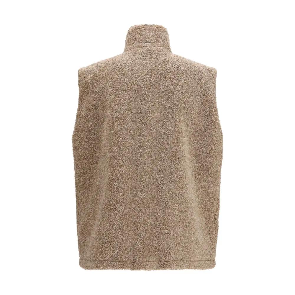Herno Beige Polyester Sleeveless Jacket