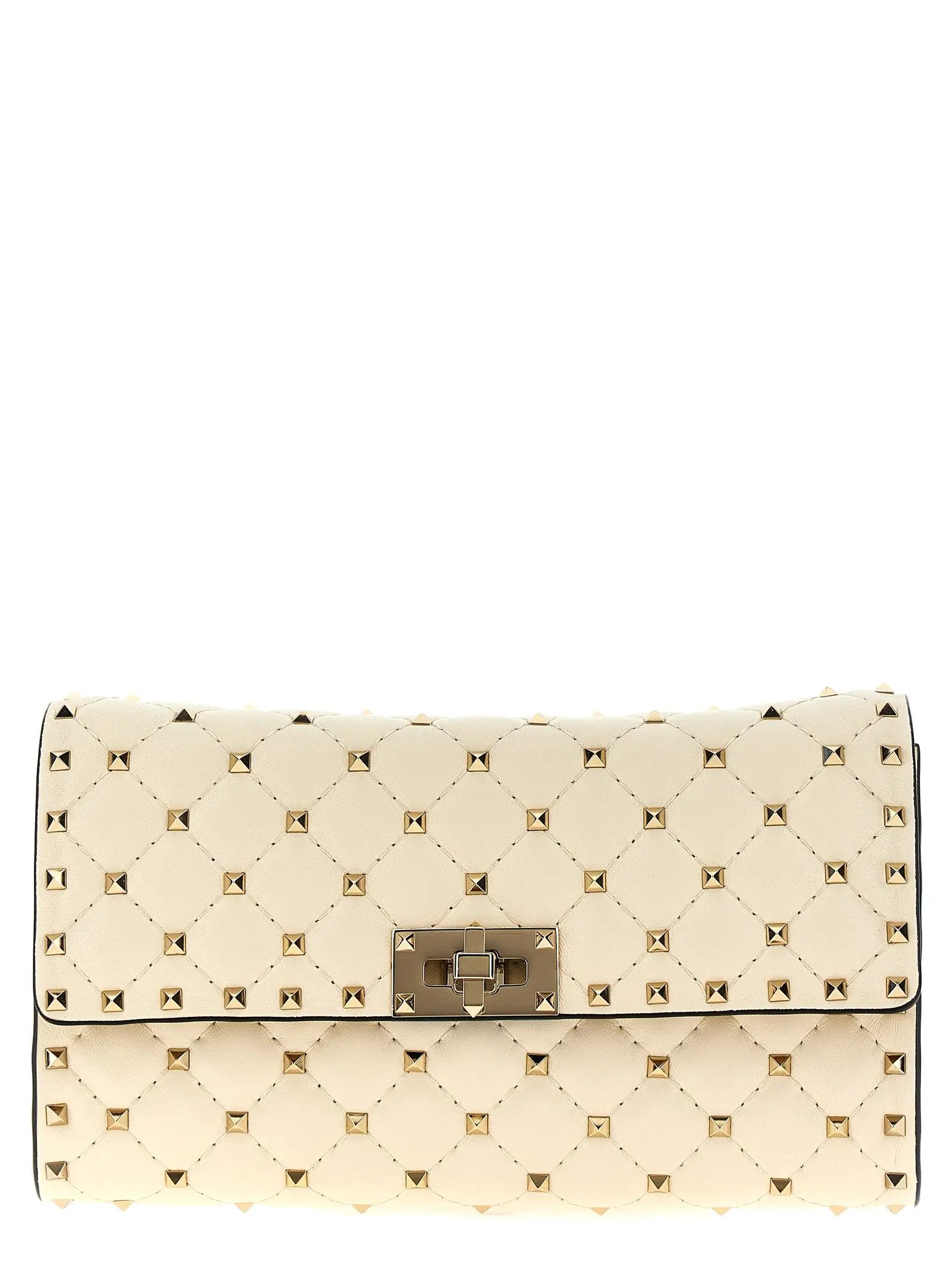 Valentino Garavani White Lamb Leather Shoulder Bag