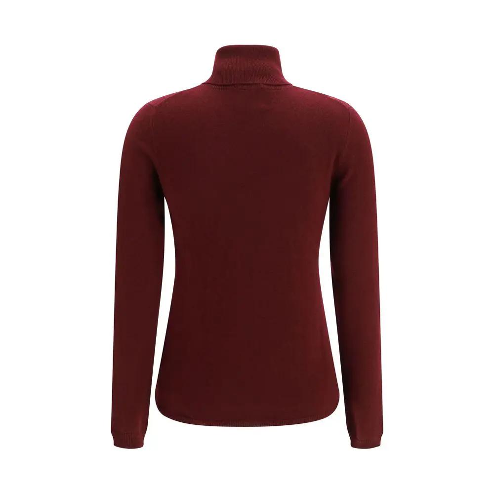 Allude Bordeaux Cashmere Turtleneck
