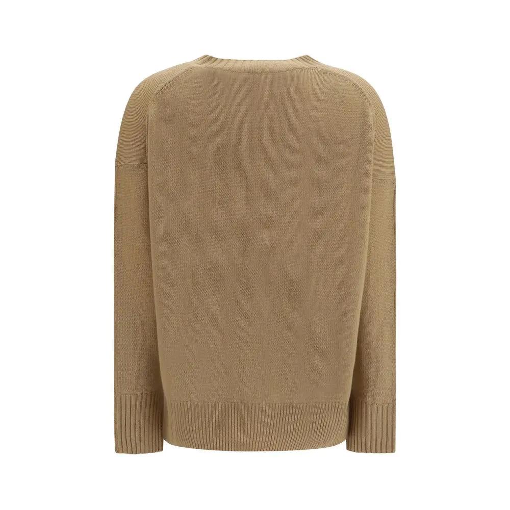 Allude Beige Cashmere Sweatshirt