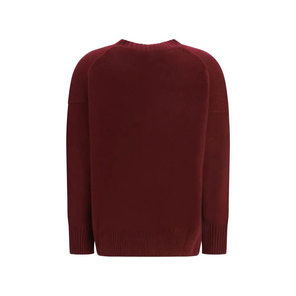 Allude Bordeaux Cashmere Sweatshirt