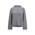 Allude Gray Cashmere Turtleneck