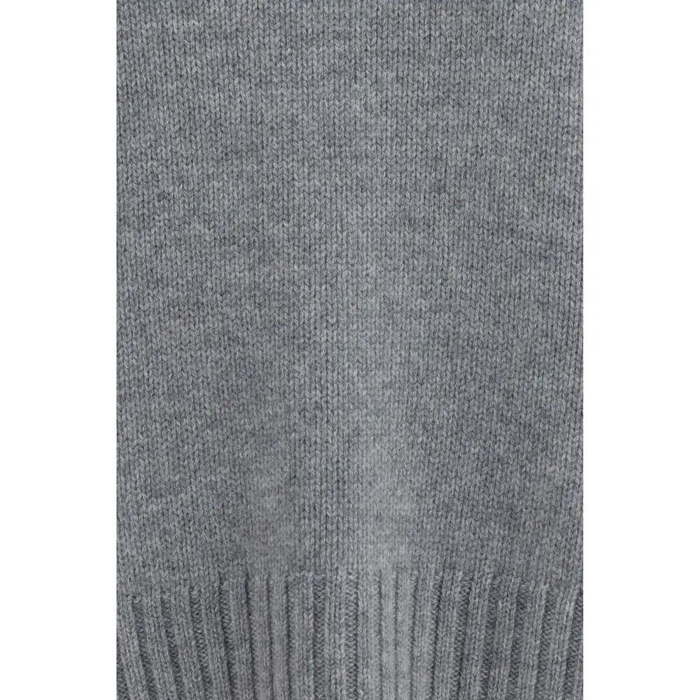 Allude Gray Cashmere Turtleneck