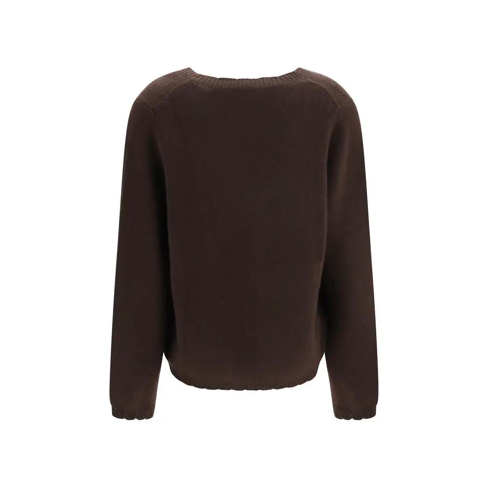 Allude Brown Cashmere Sweater