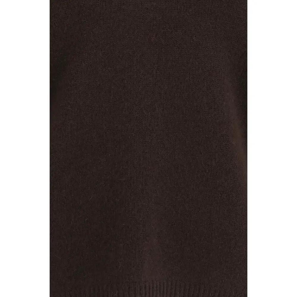 Allude Brown Cashmere Sweater