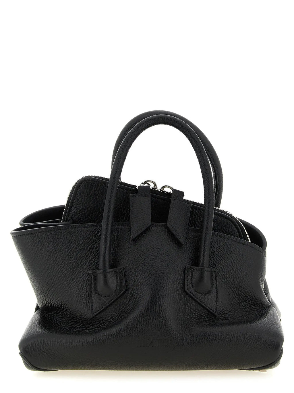 The Attico Black Bovine Leather Handbag