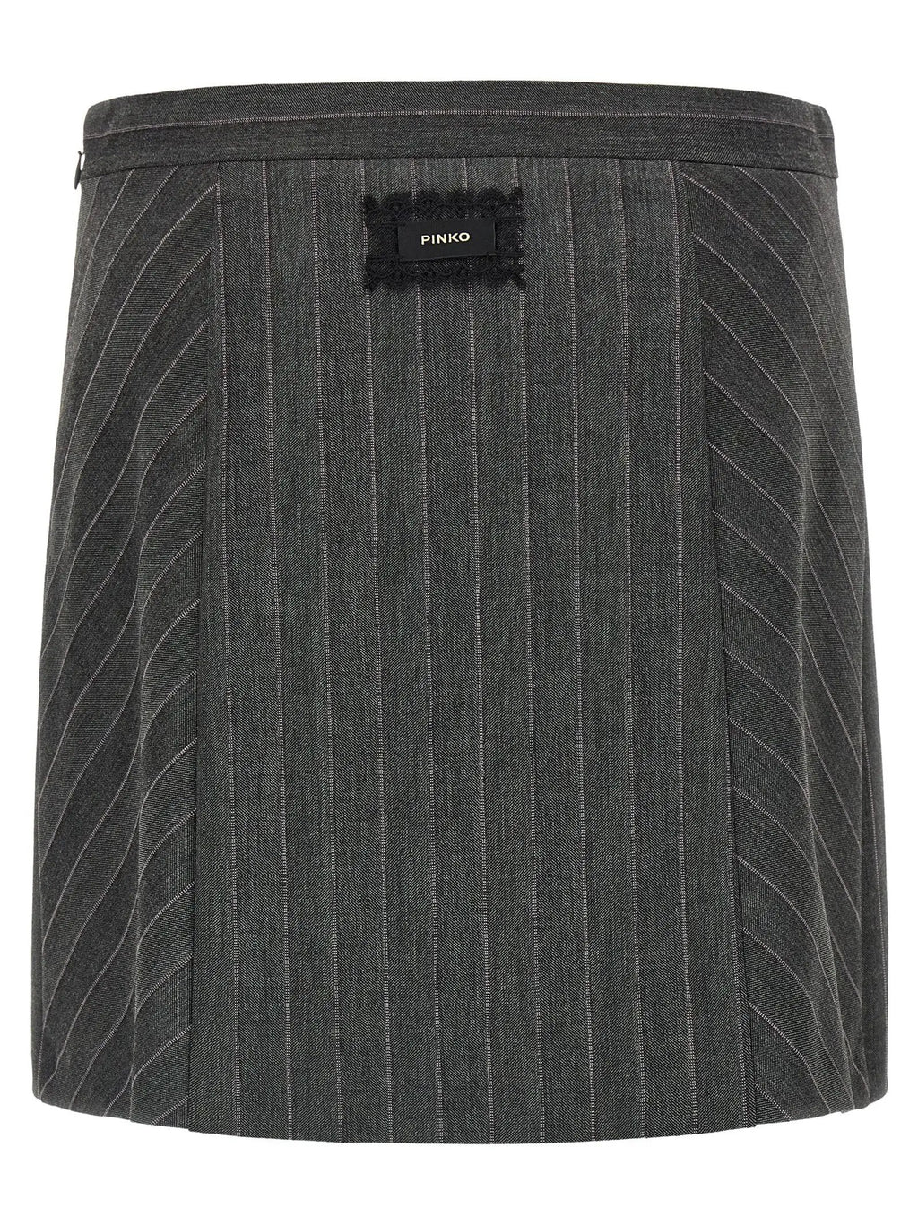 PINKO Gray Polyester Long Skirt