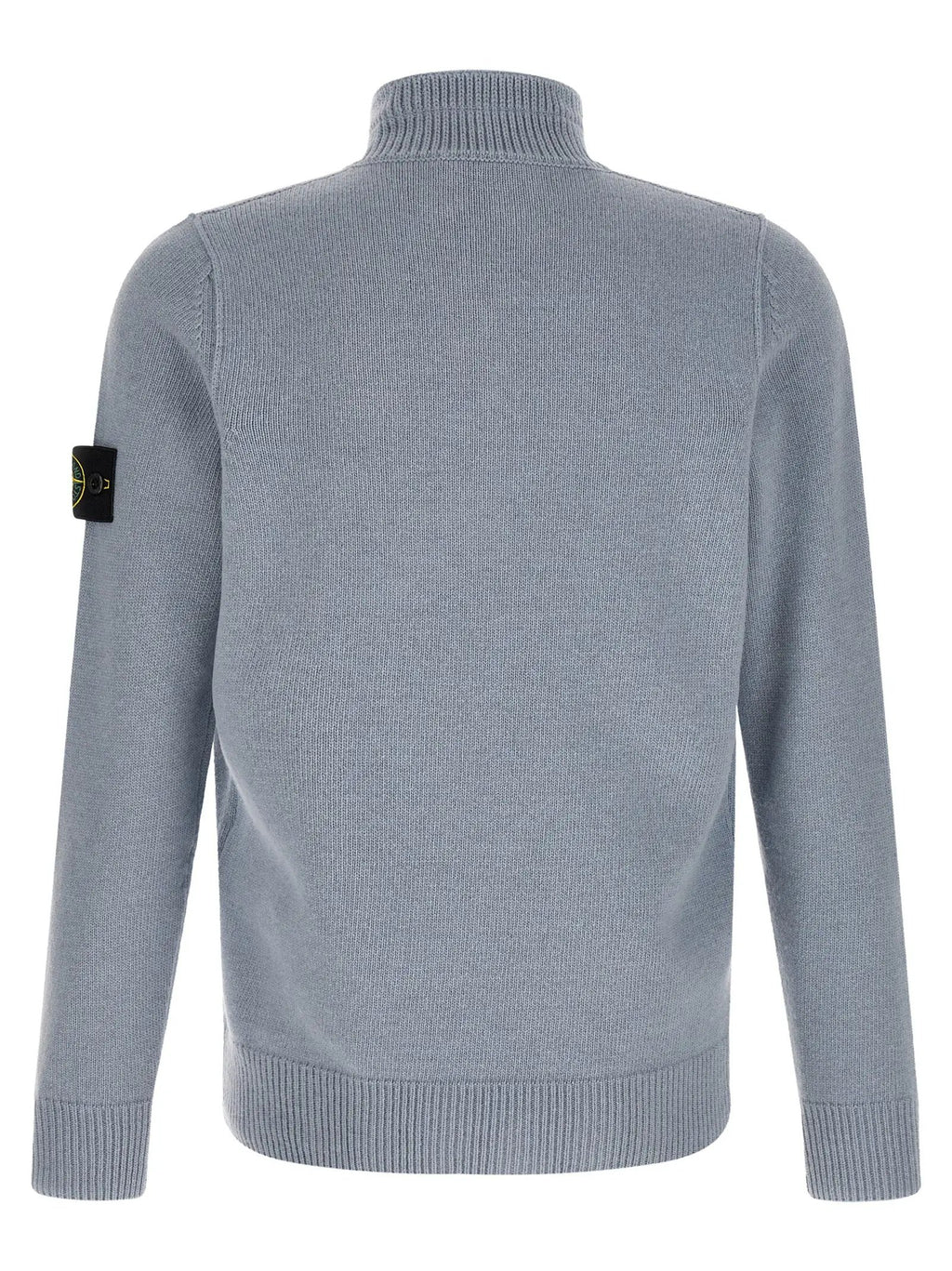 Stone Island Blue Virgin Wool Cardigan